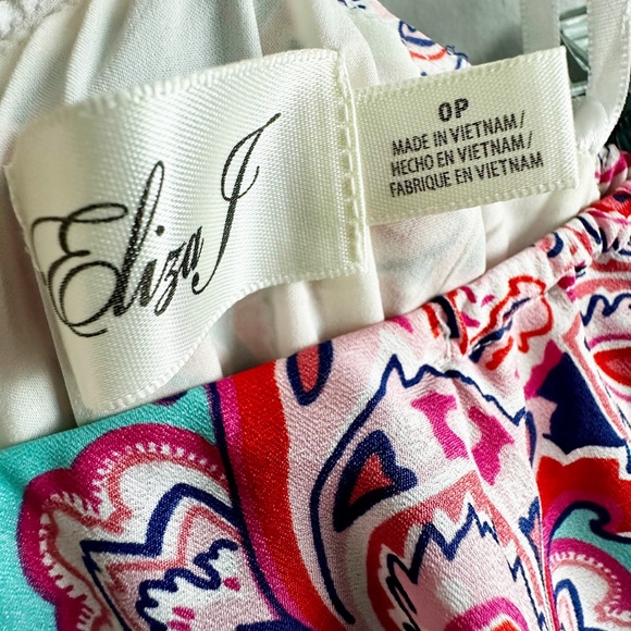 Eliza J Off Shoulder Floral Maxi Dress with Pink Belt - Picture 5 of 5